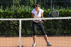 Der Tennisplatz.